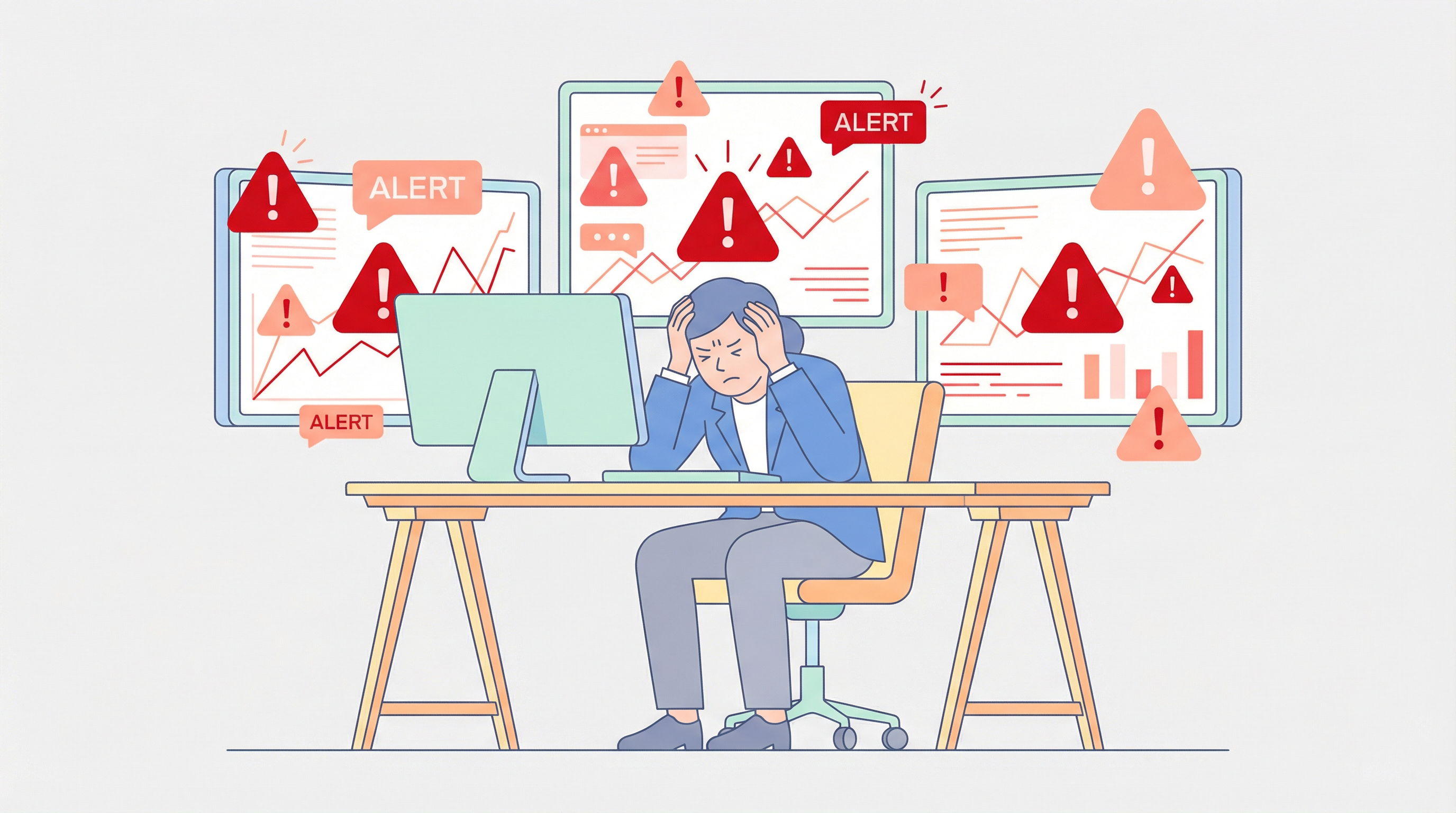 アラート対応困難のイメージ